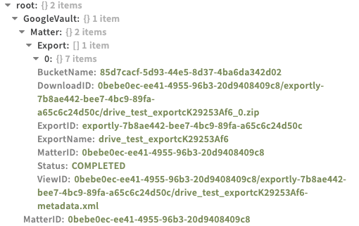 export status - context