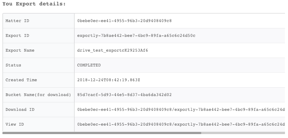 export status - hr